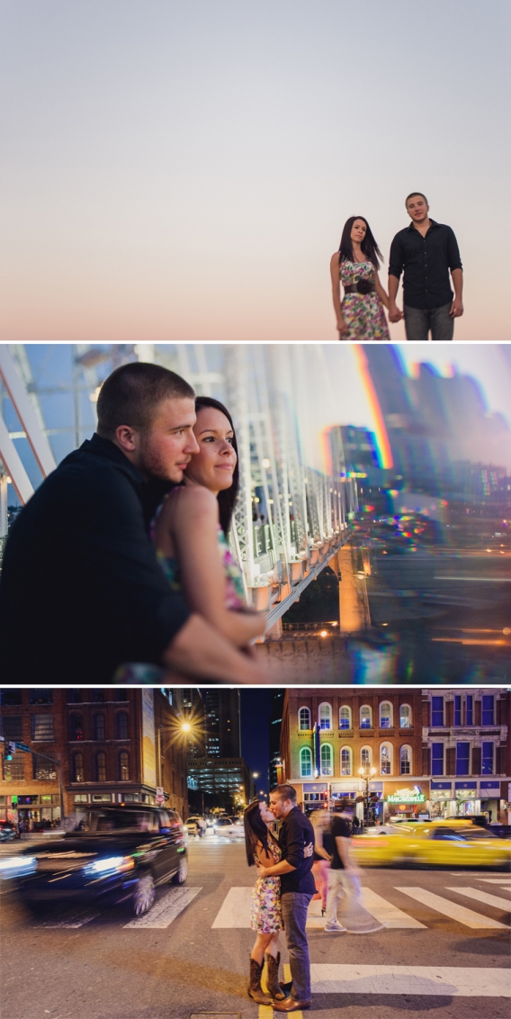 downtown nashville engagement photos