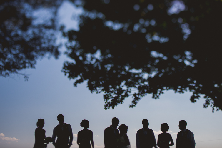 bridal party silhouette picture