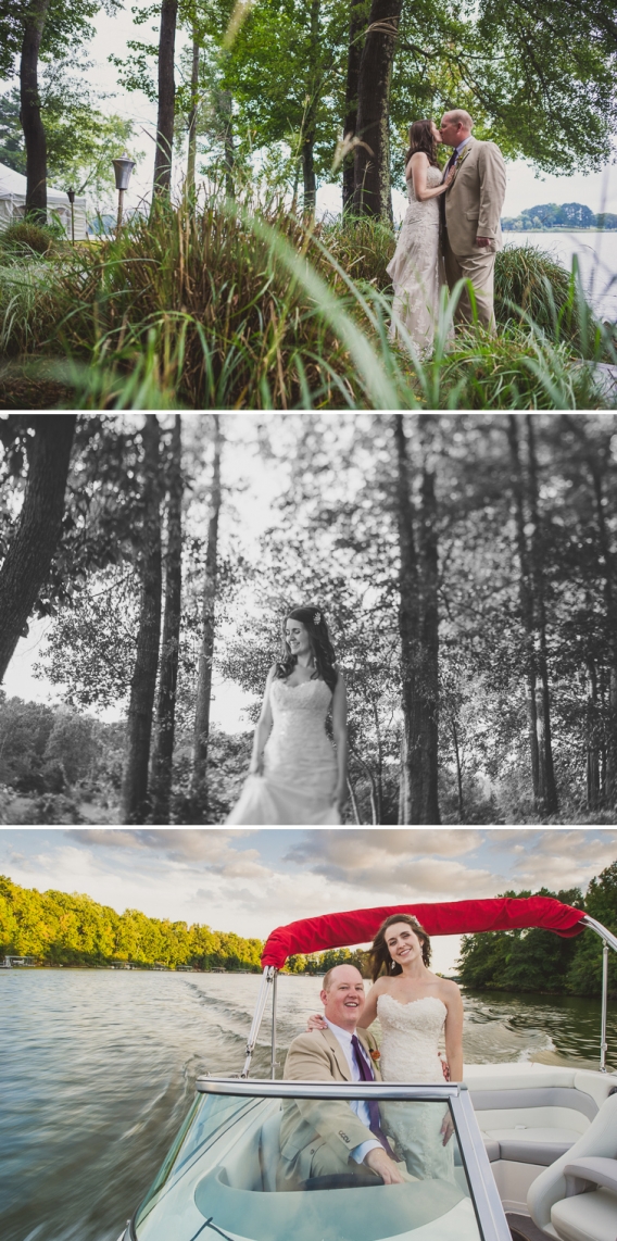 wedding boat exit