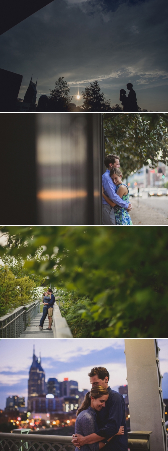 downtown engagement photos